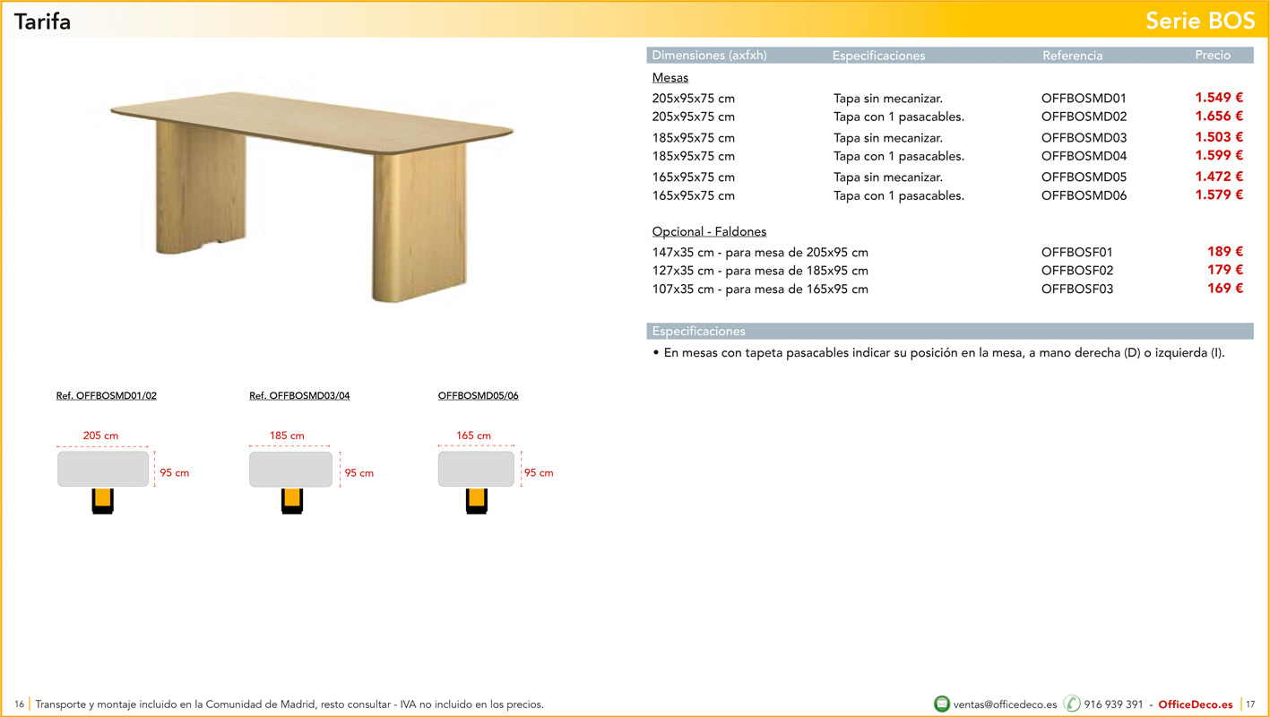 direccion BOS 8 | OfficeDeco Dirección Bos