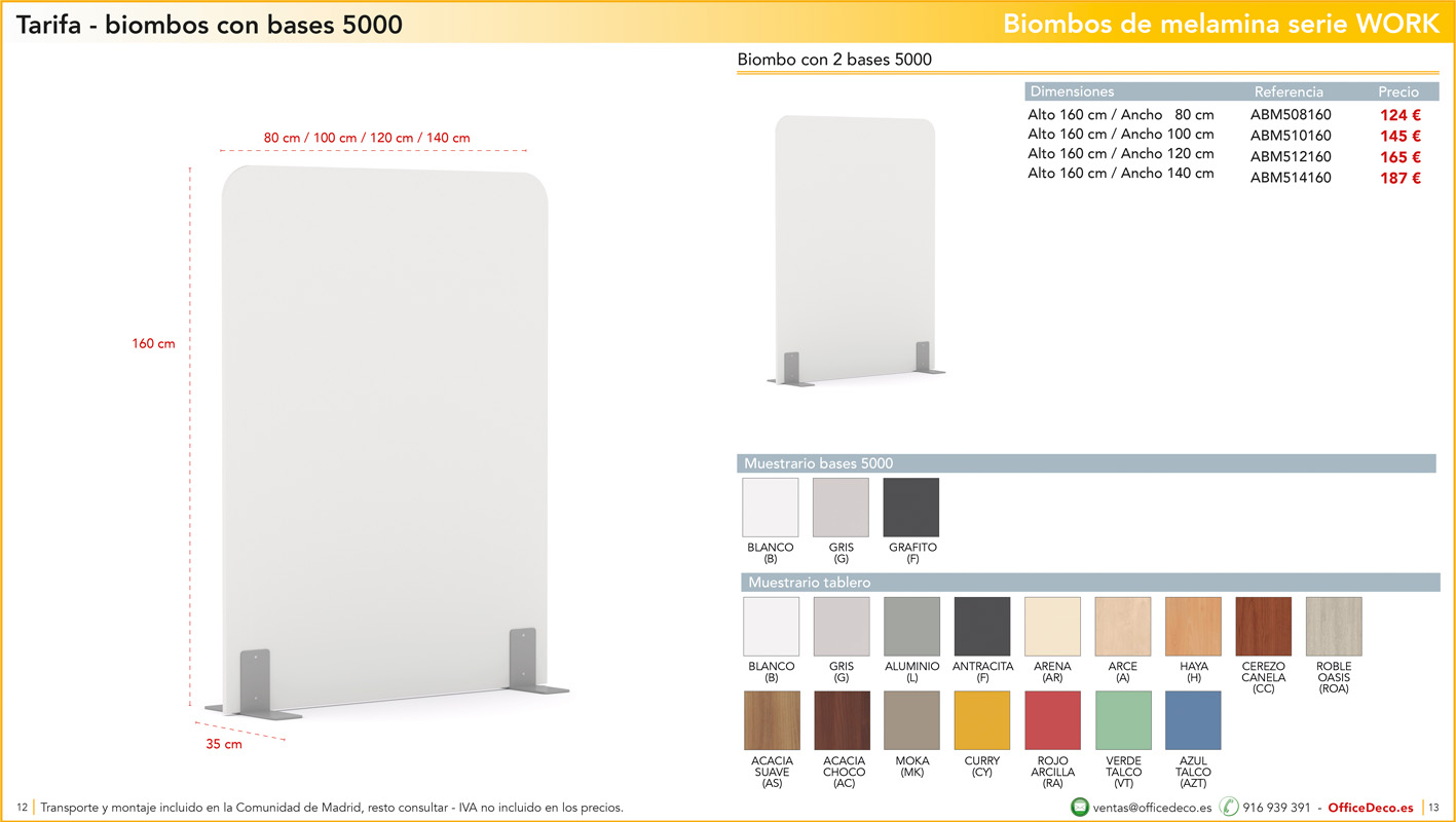 BIOMBOSWORK6 | OfficeDeco Biombos Work