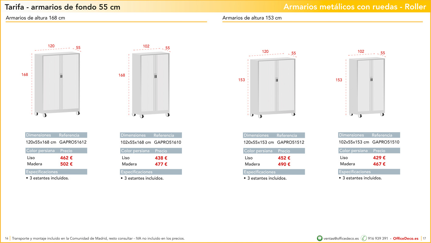 armariospersianaruedas8 | OfficeDeco armarios metálicos de persiana con ruedas
