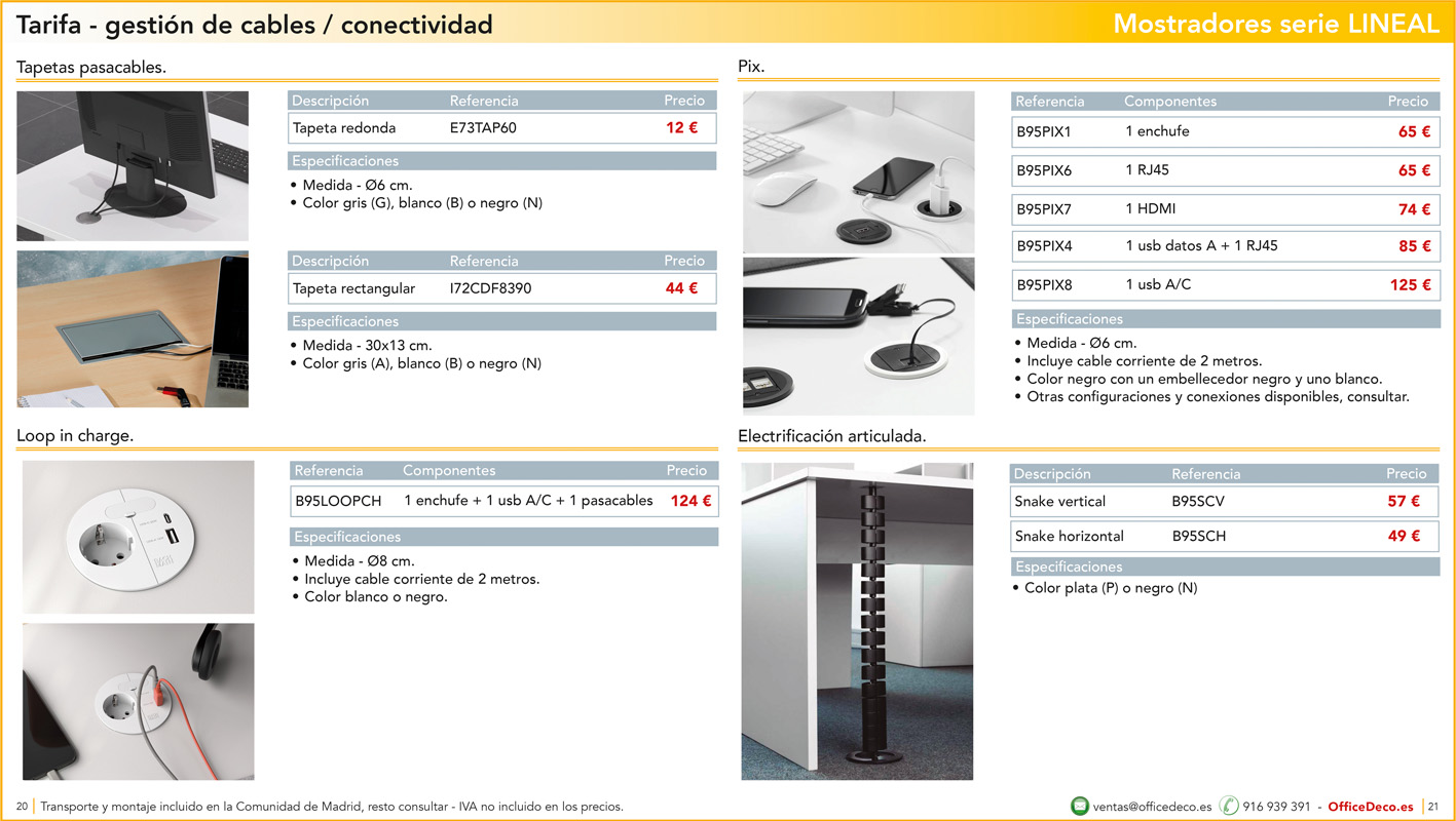 mostradoreslineal10 | OfficeDeco mostradores y recepciones serie LINEAL