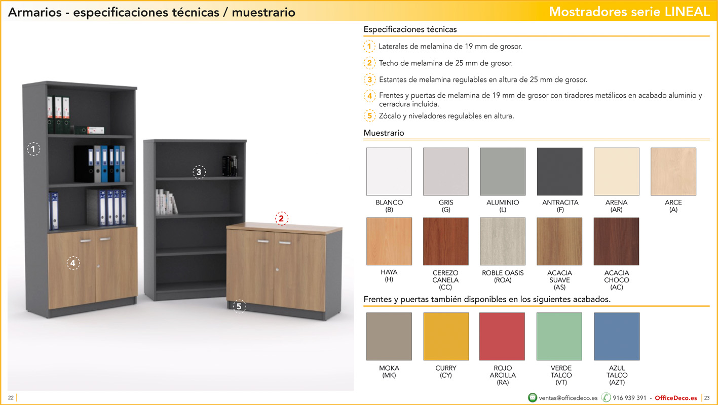 mostradoreslineal11 | OfficeDeco mostradores y recepciones serie LINEAL