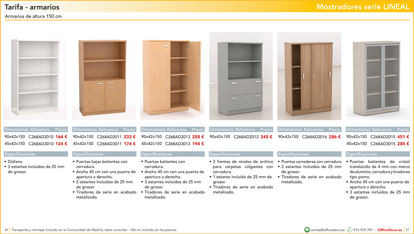 mostradoreslineal13 | OfficeDeco mostradores y recepciones serie LINEAL