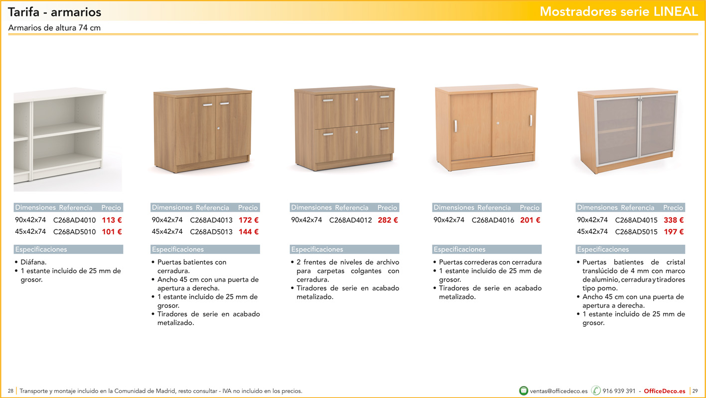 mostradoreslineal14 | OfficeDeco mostradores y recepciones serie LINEAL