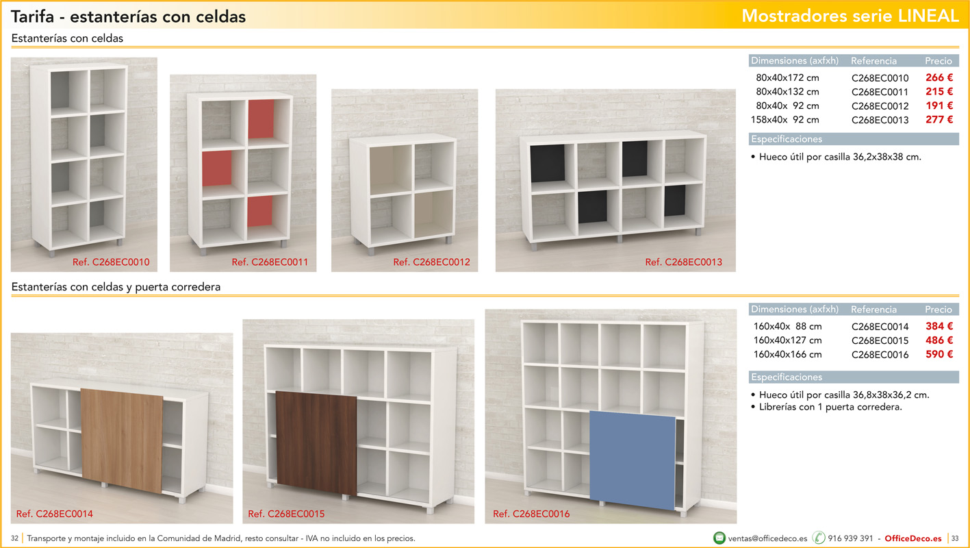 mostradoreslineal16 | OfficeDeco mostradores y recepciones serie LINEAL