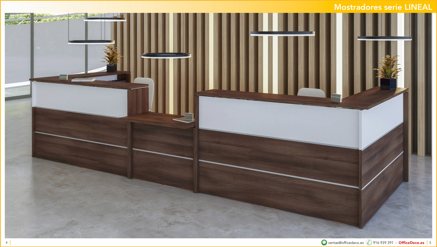 mostradoreslineal2 | OfficeDeco mostradores y recepciones serie LINEAL