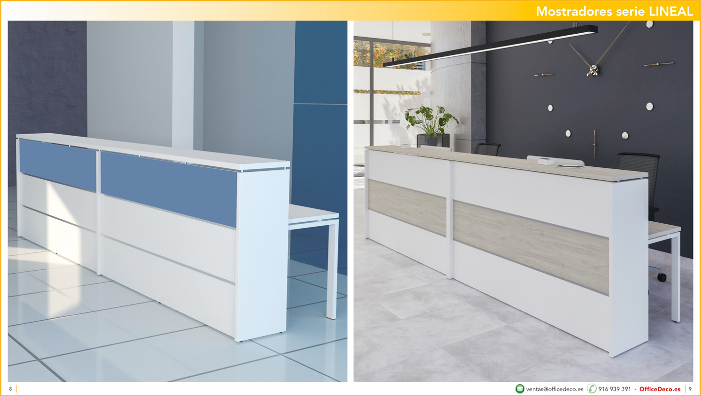 mostradoreslineal4 | OfficeDeco mostradores y recepciones serie LINEAL