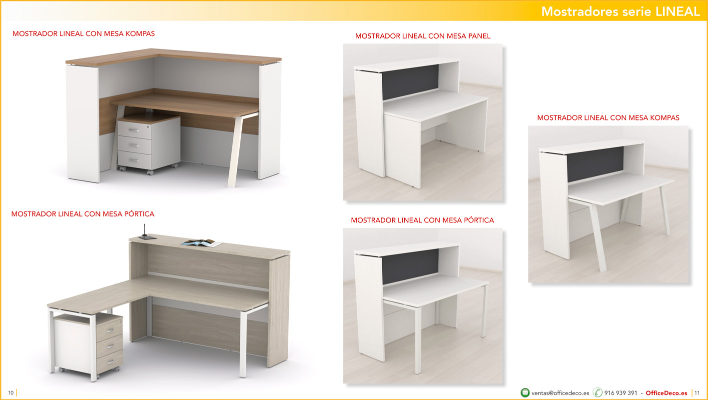 mostradoreslineal5 | OfficeDeco mostradores y recepciones serie LINEAL