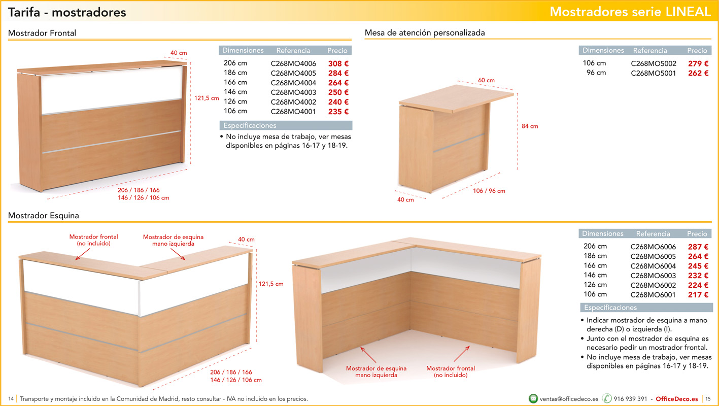 mostradoreslineal7 | OfficeDeco mostradores y recepciones serie LINEAL
