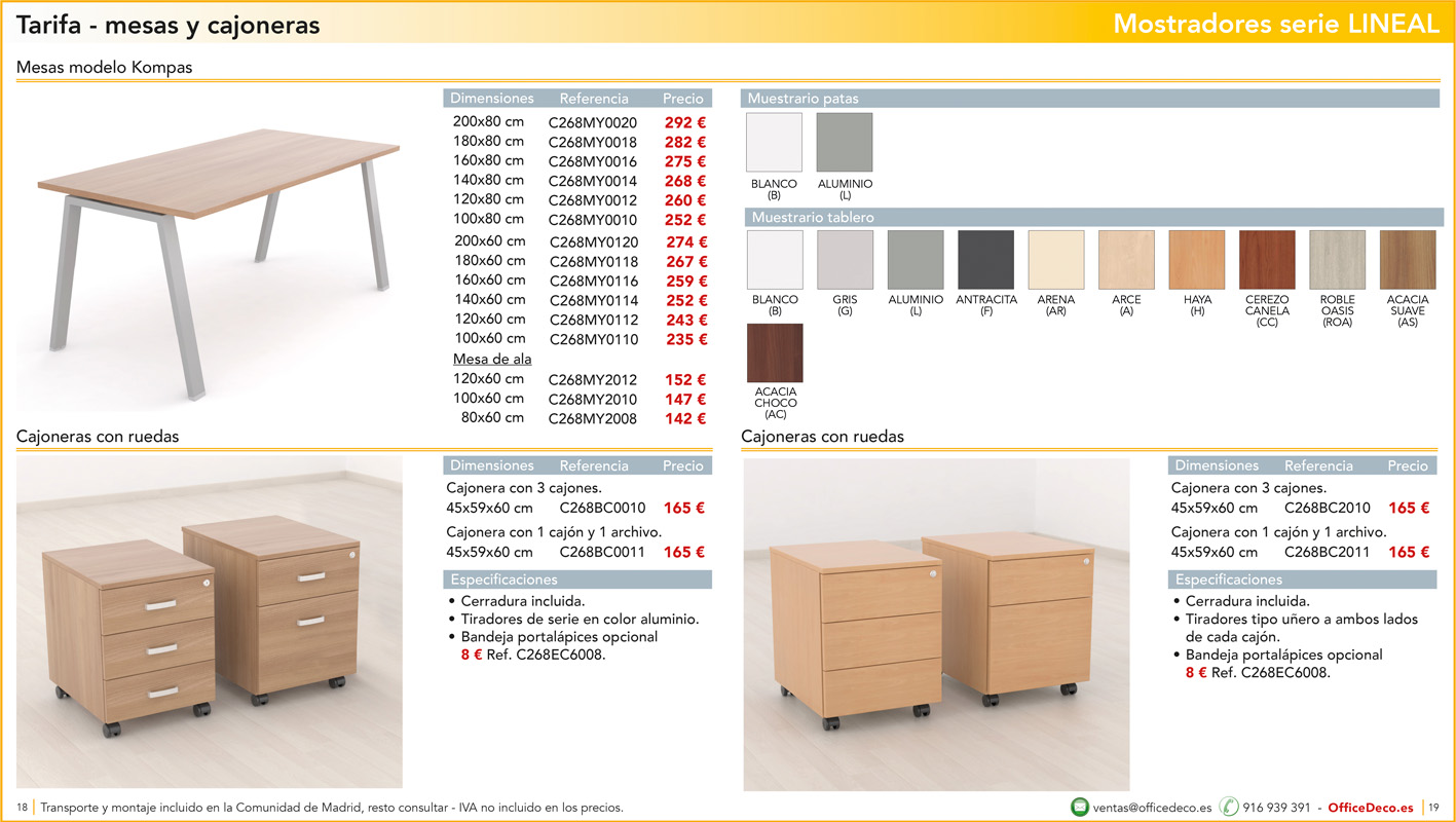 mostradoreslineal9 | OfficeDeco mostradores y recepciones serie LINEAL