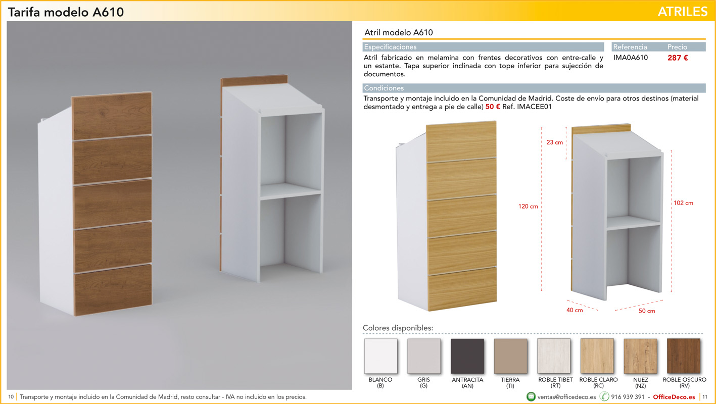 ATRILES5 | OfficeDeco Atriles de conferencias