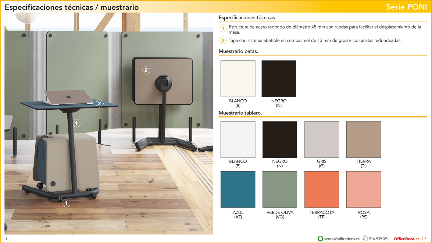 PONI 3 | OfficeDeco Muebles formación Poni