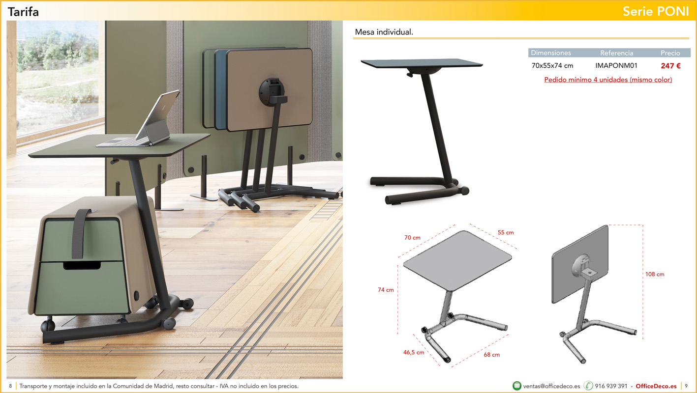 PONI 4 | OfficeDeco Muebles formación Poni