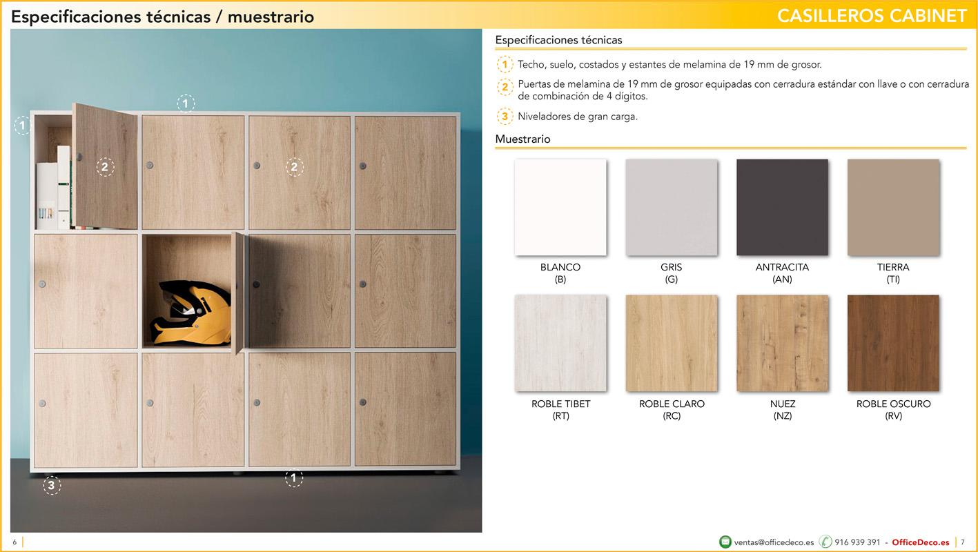 casilleroscabinet3 | OfficeDeco Casilleros Cabinet melamina