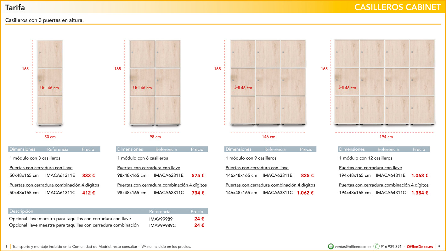 casilleroscabinet4 | OfficeDeco Casilleros Cabinet melamina