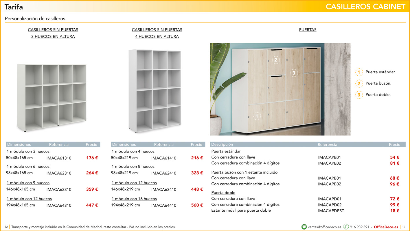casilleroscabinet6 | OfficeDeco Casilleros Cabinet melamina