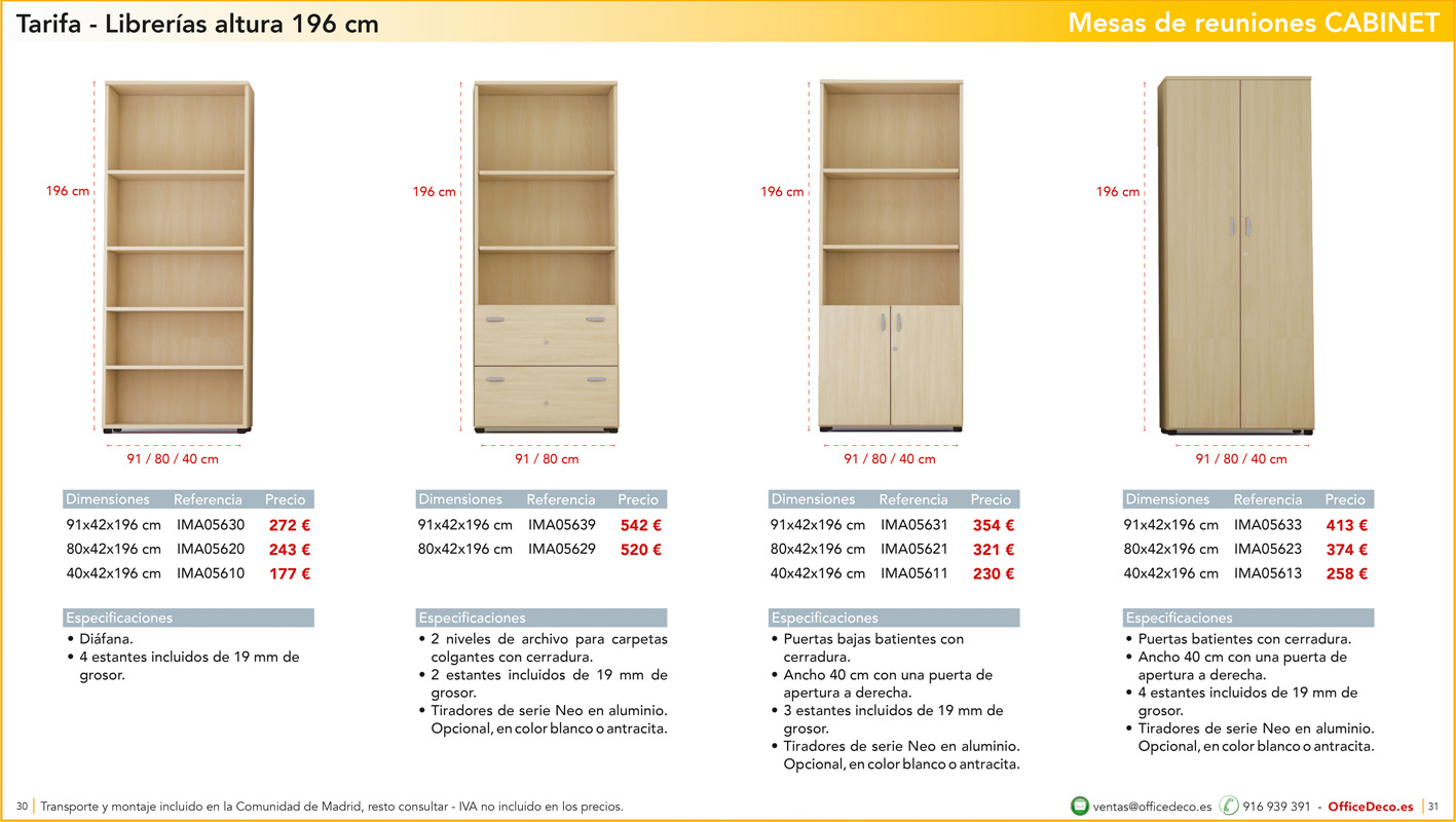 juntasCABINET15 | OfficeDeco Mesas juntas serie Cabinet