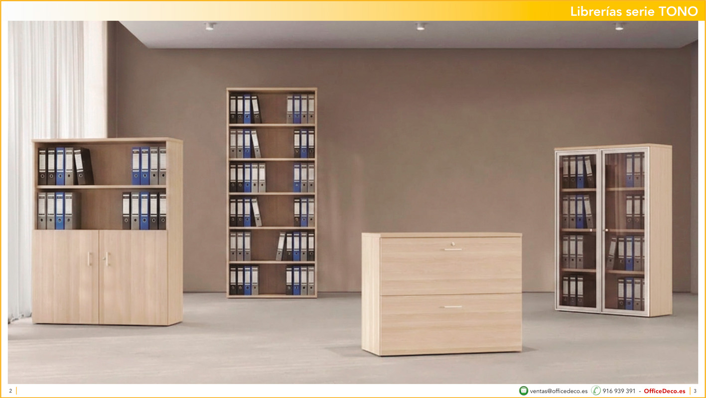 libreriastono1 | OfficeDeco librerías y armarios de oficina serie Tono
