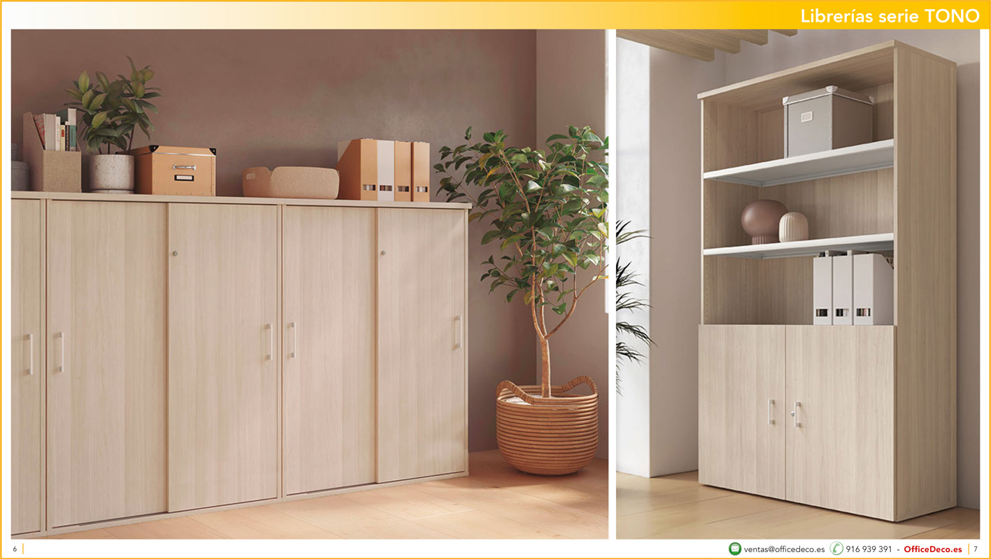 libreriastono3 | OfficeDeco librerías y armarios de oficina serie Tono
