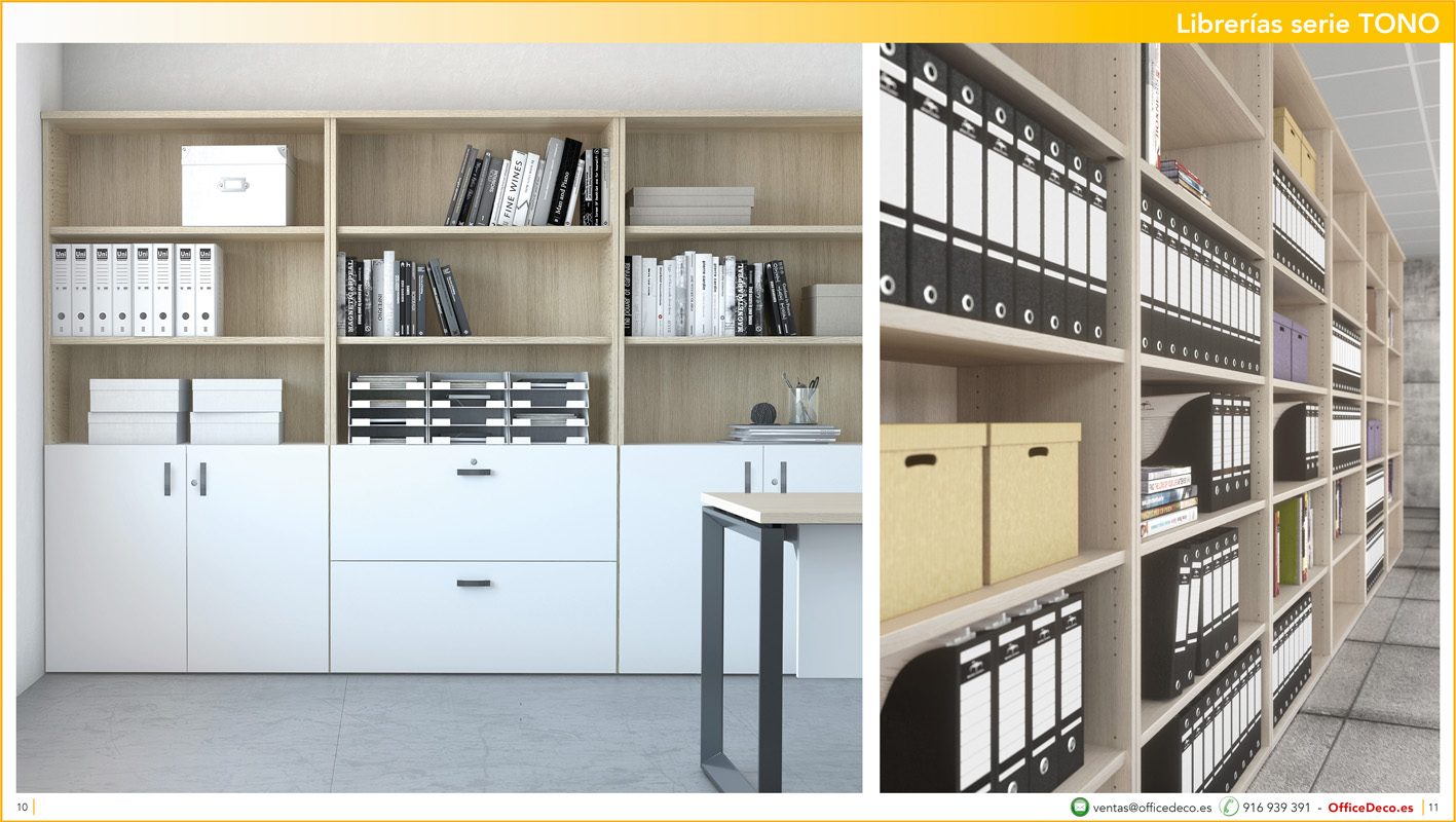 libreriastono5 | OfficeDeco librerías y armarios de oficina serie Tono