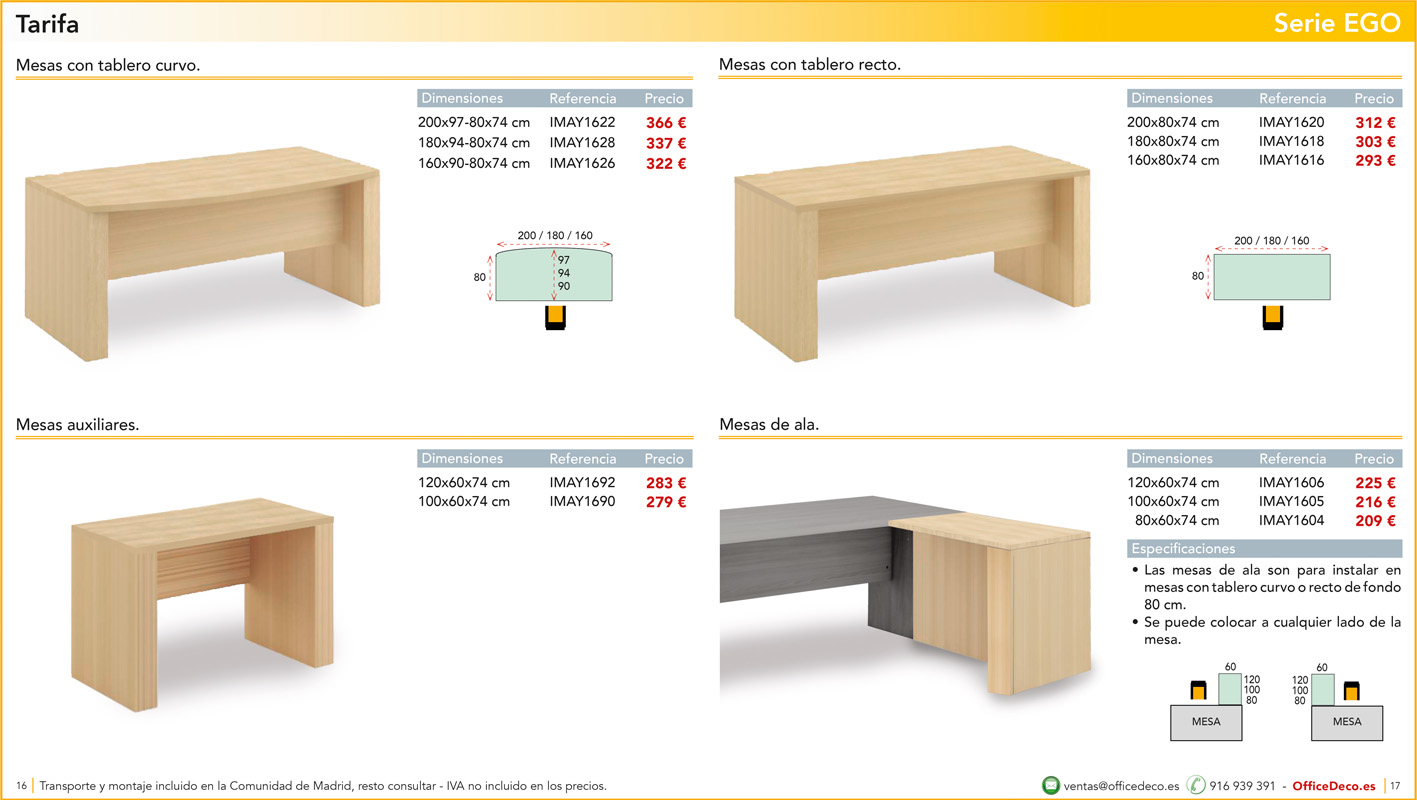 mesasdireccionEGO8 | OfficeDeco Ego - muebles de oficina