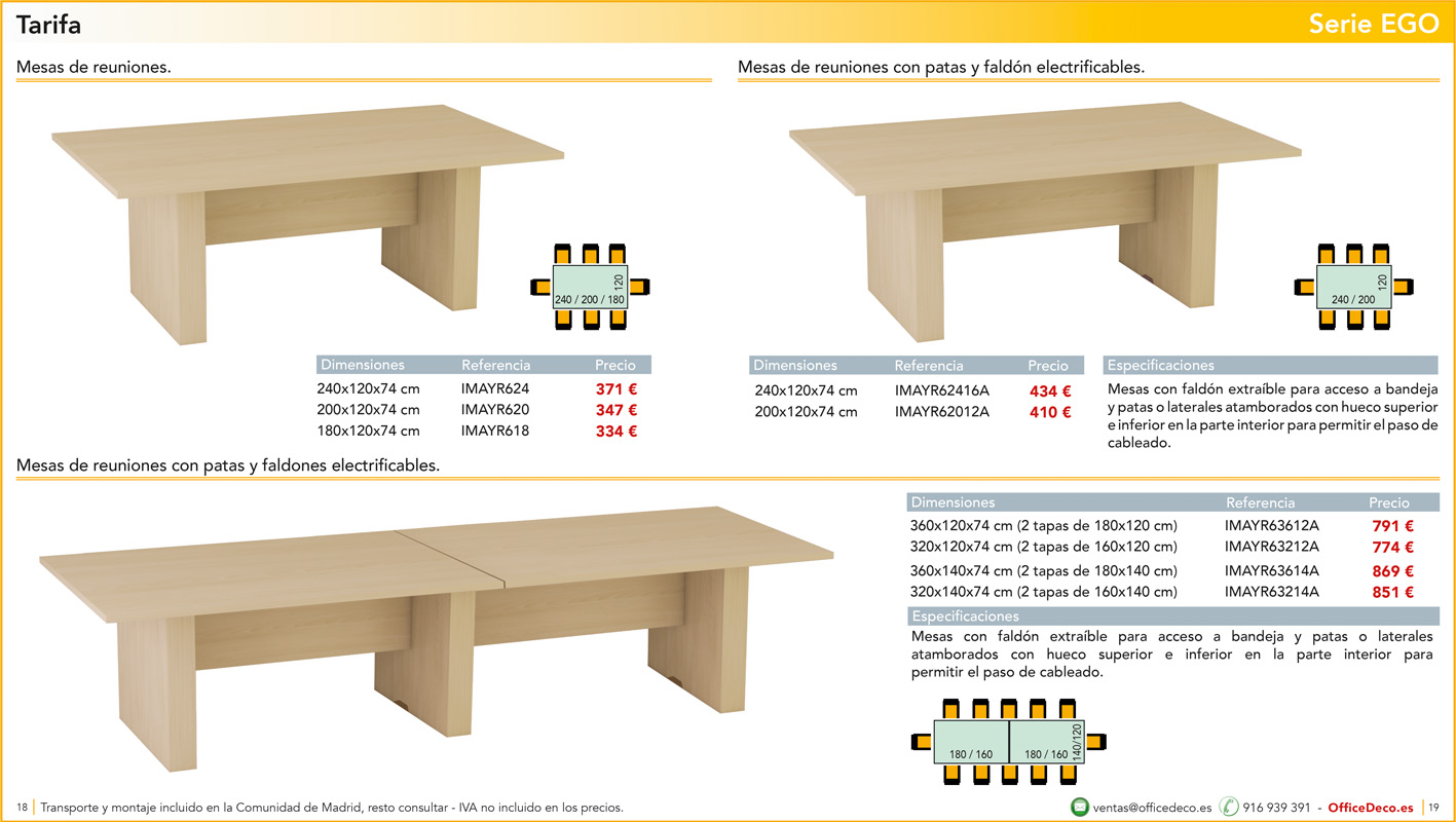 mesasdireccionEGO9 | OfficeDeco Ego - muebles de oficina