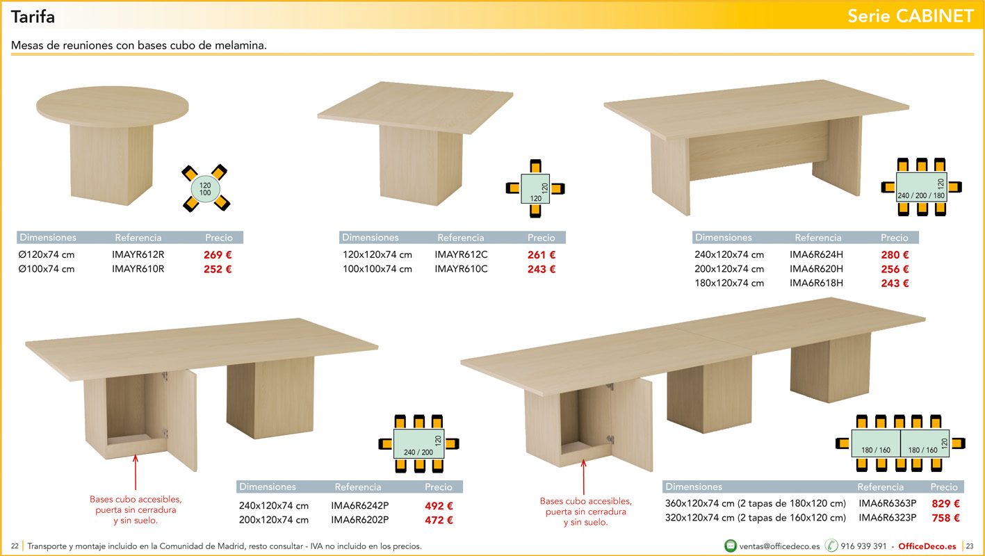 mesasoperativasCABINET11 | OfficeDeco Muebles de oficina serie Cabinet