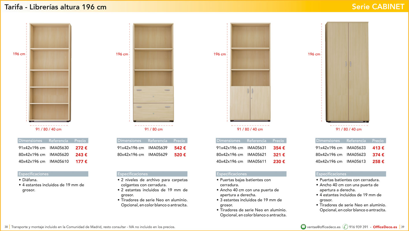 mesasoperativasCABINET19 | OfficeDeco Muebles de oficina serie Cabinet