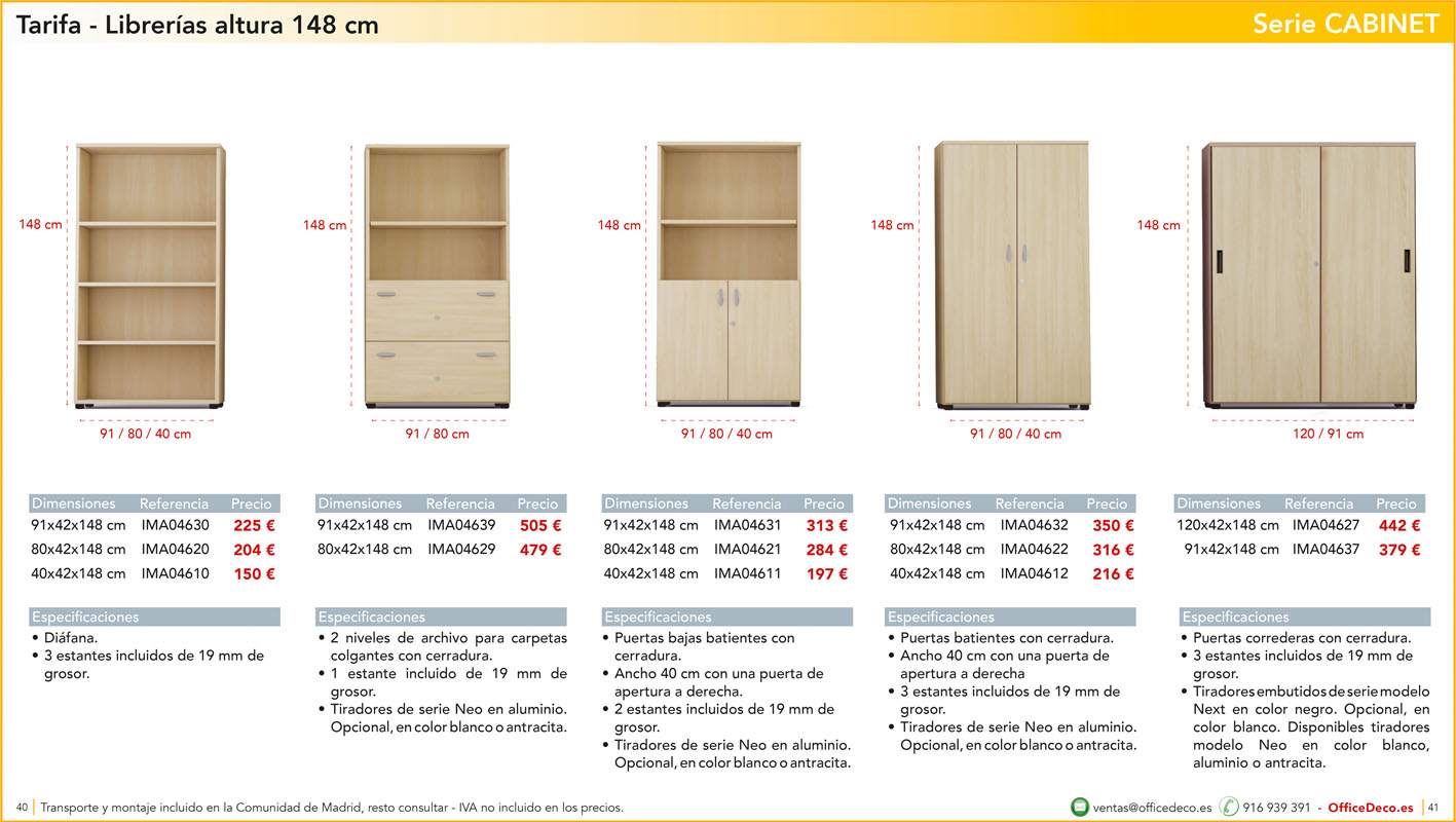 mesasoperativasCABINET20 | OfficeDeco Muebles de oficina serie Cabinet