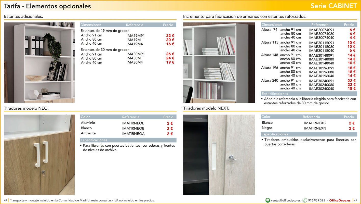 mesasoperativasCABINET24 | OfficeDeco Muebles de oficina serie Cabinet