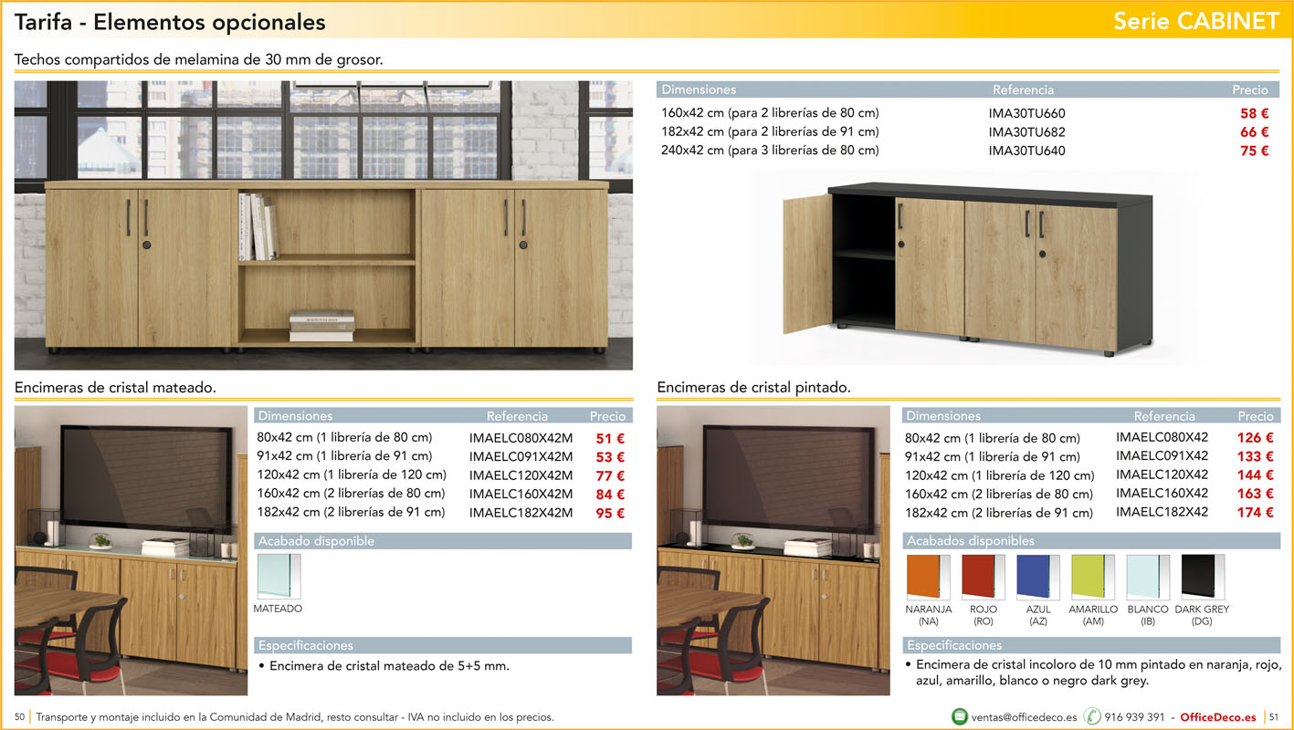 mesasoperativasCABINET25 | OfficeDeco Muebles de oficina serie Cabinet