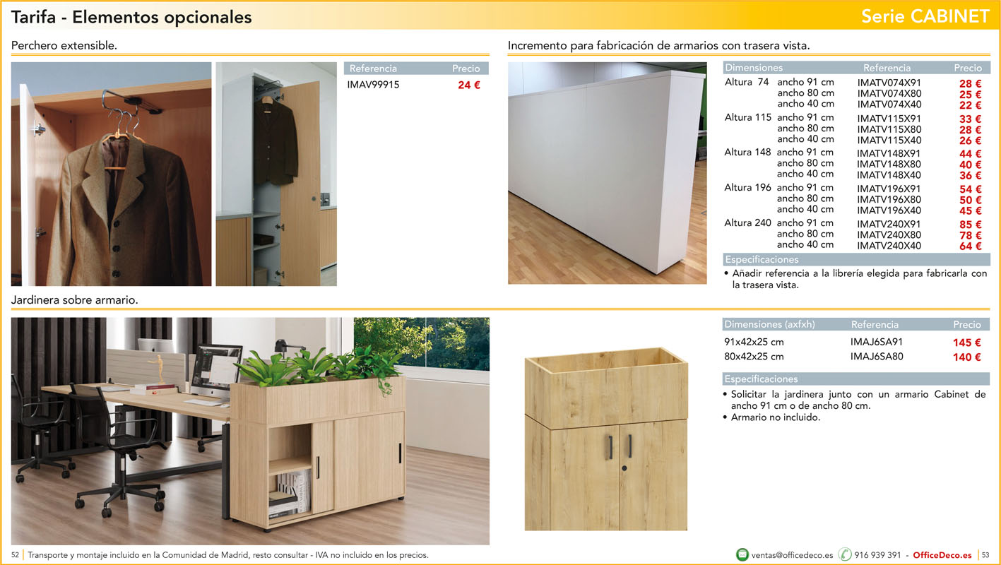 mesasoperativasCABINET26 | OfficeDeco Muebles de oficina serie Cabinet