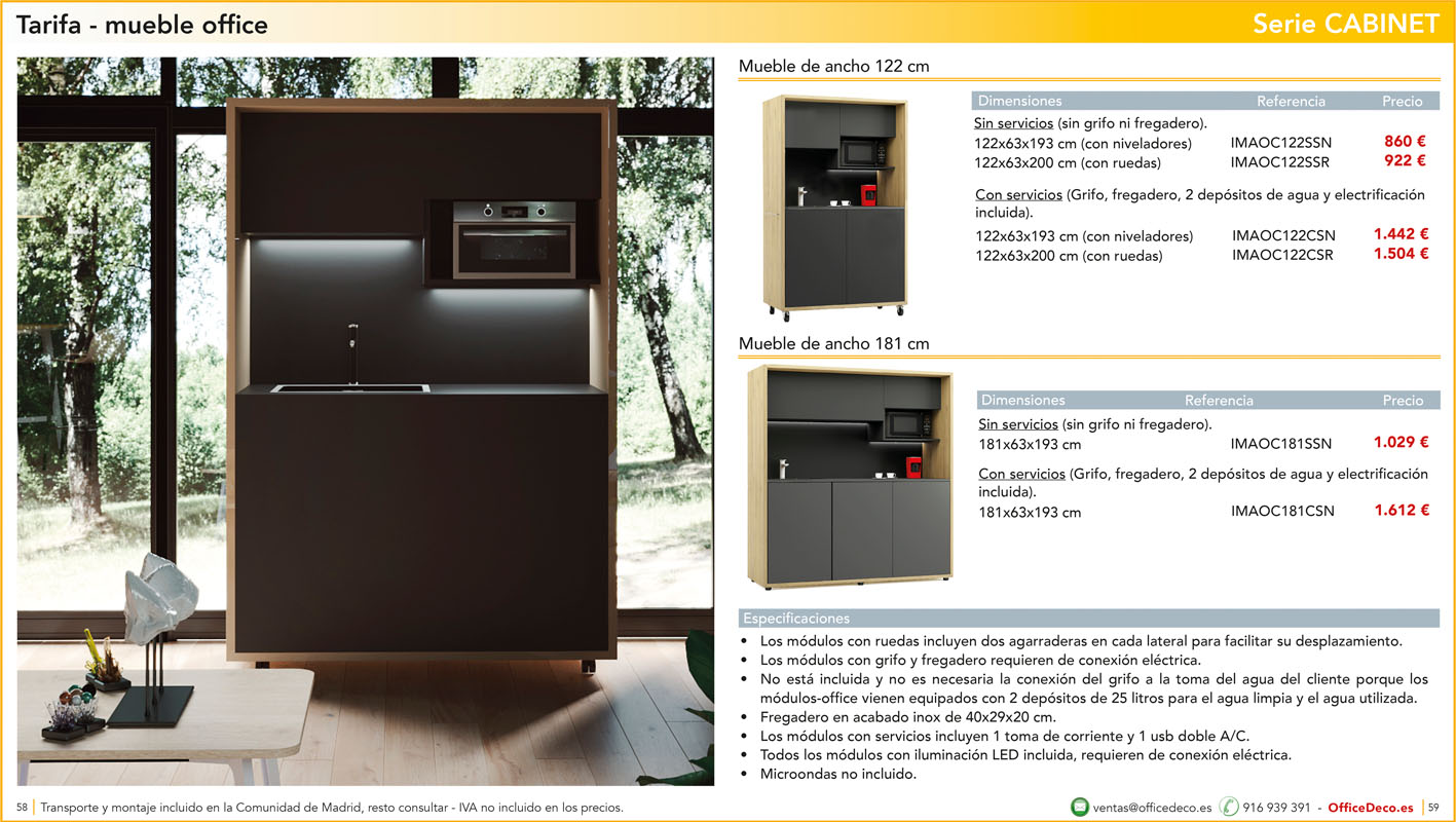 mesasoperativasCABINET29 | OfficeDeco Muebles de oficina serie Cabinet