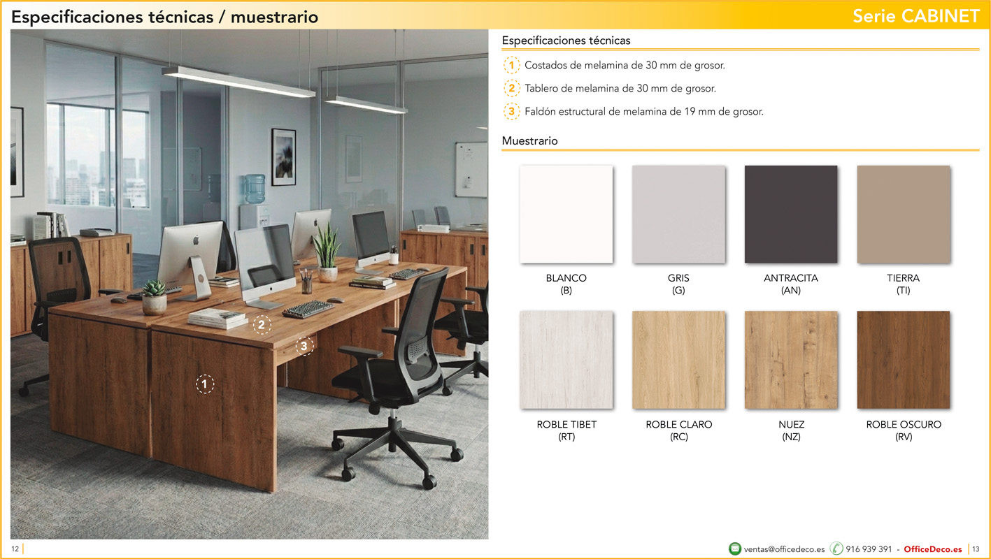 mesasoperativasCABINET6 | OfficeDeco Muebles de oficina serie Cabinet