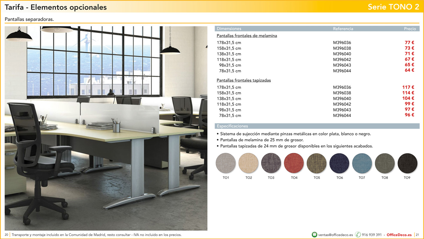mesasoperativastono210 | OfficeDeco muebles de oficina operativos serie tono 2