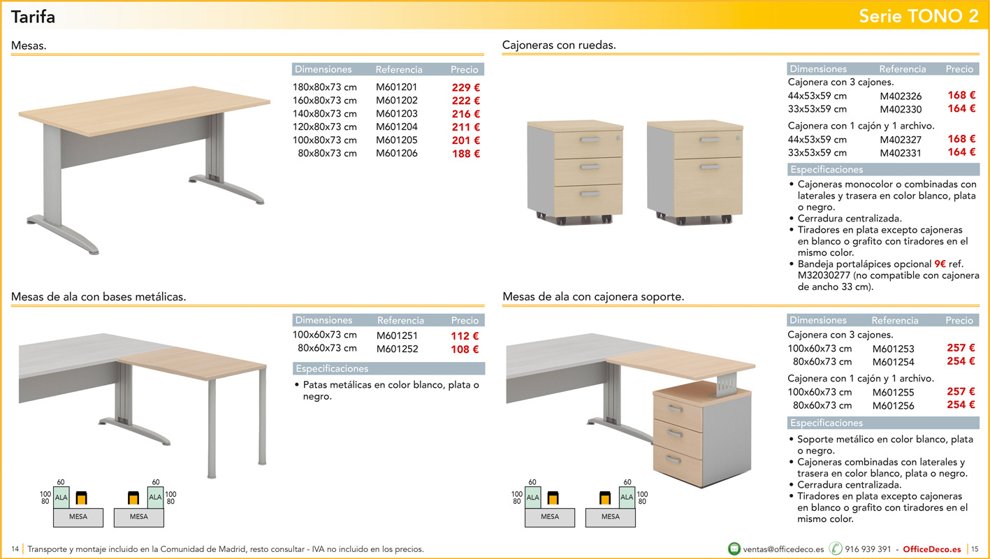 mesasoperativastono27 | OfficeDeco muebles de oficina operativos serie tono 2
