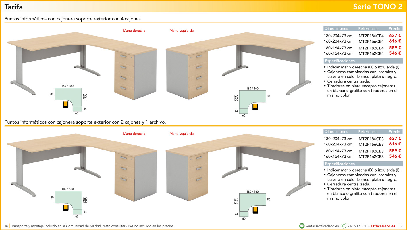 mesasoperativastono29 | OfficeDeco muebles de oficina operativos serie tono 2