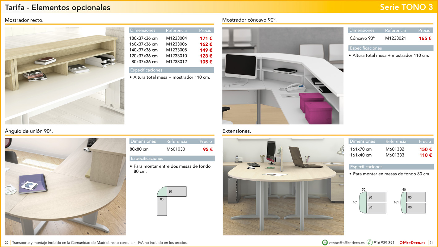 mesasoperativastono310 | OfficeDeco muebles de oficina operativos tono 3
