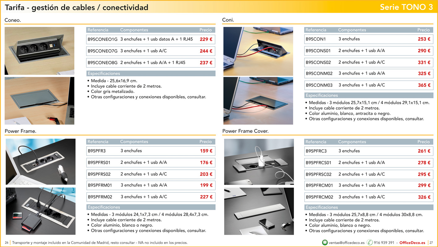 mesasoperativastono313 | OfficeDeco muebles de oficina operativos tono 3