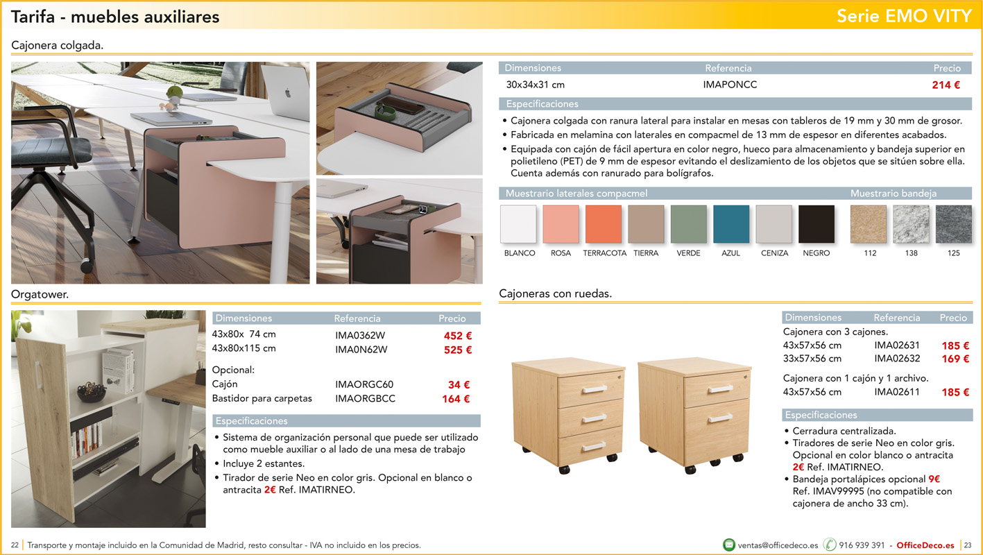 mesasregulableselectricaEMOVITY11 | OfficeDeco Emo Vity. Mesas regulables