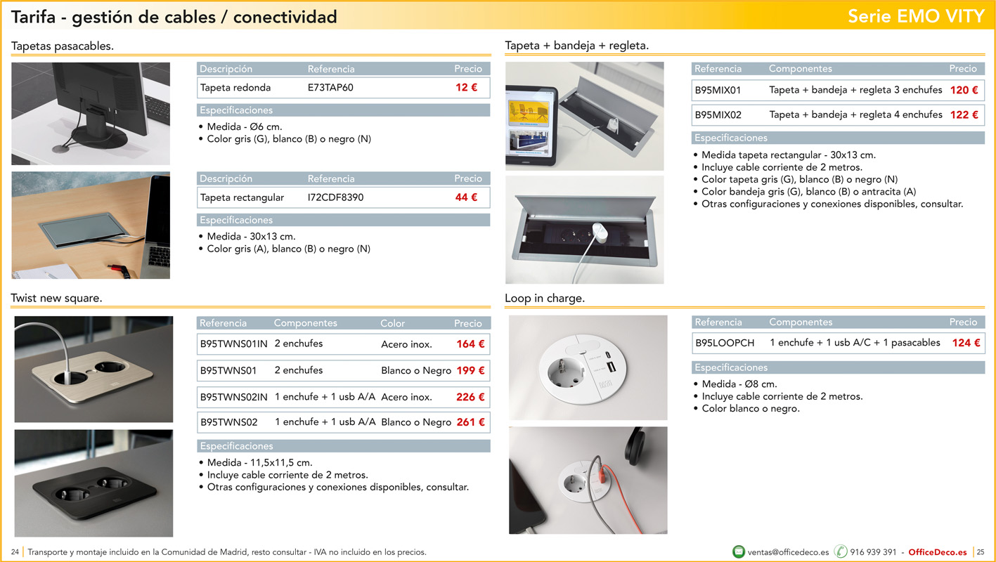 mesasregulableselectricaEMOVITY12 | OfficeDeco Emo Vity. Mesas regulables