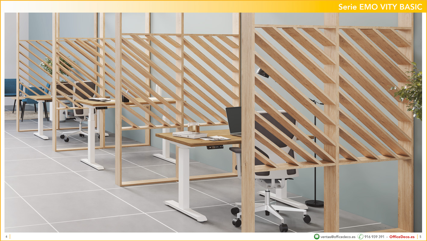mesasregulableselectricaEMOVITY2 | OfficeDeco Emo Vity. Mesas regulables