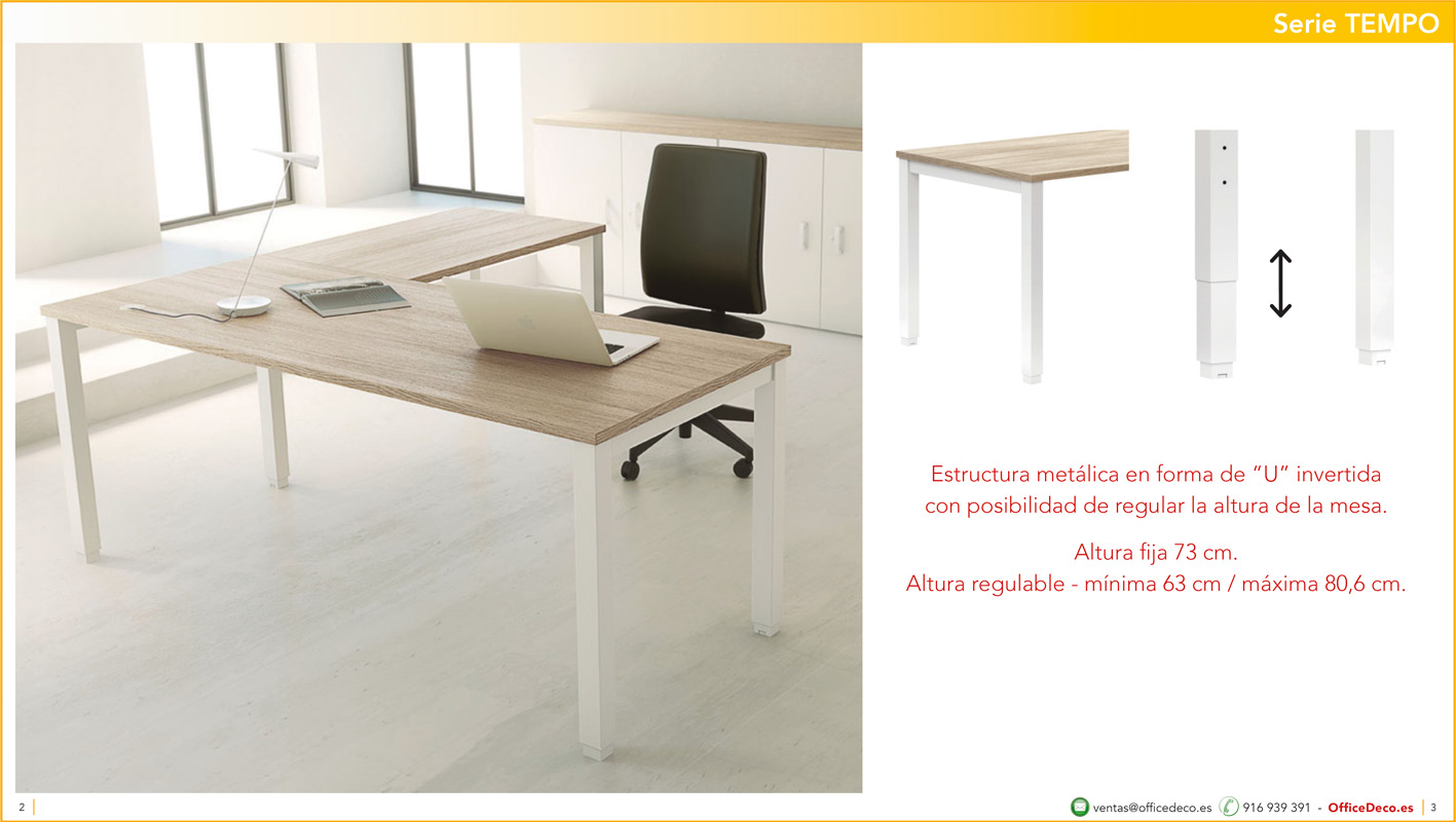 mesasregulablestempo1 | OfficeDeco muebles de oficina operativos tono 3
