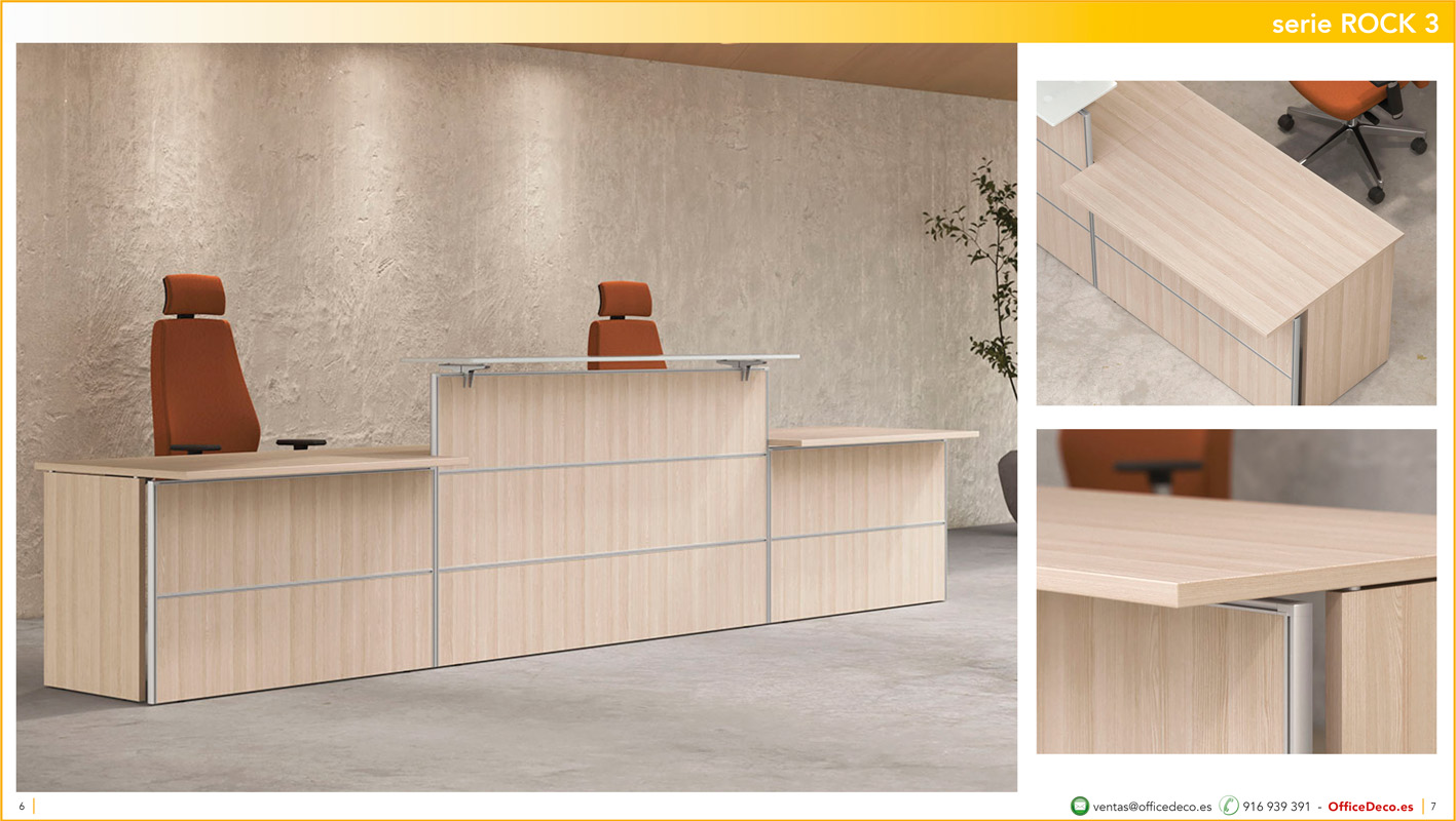 recepcionesrock3 | OfficeDeco mostradores y recepciones serie Rock