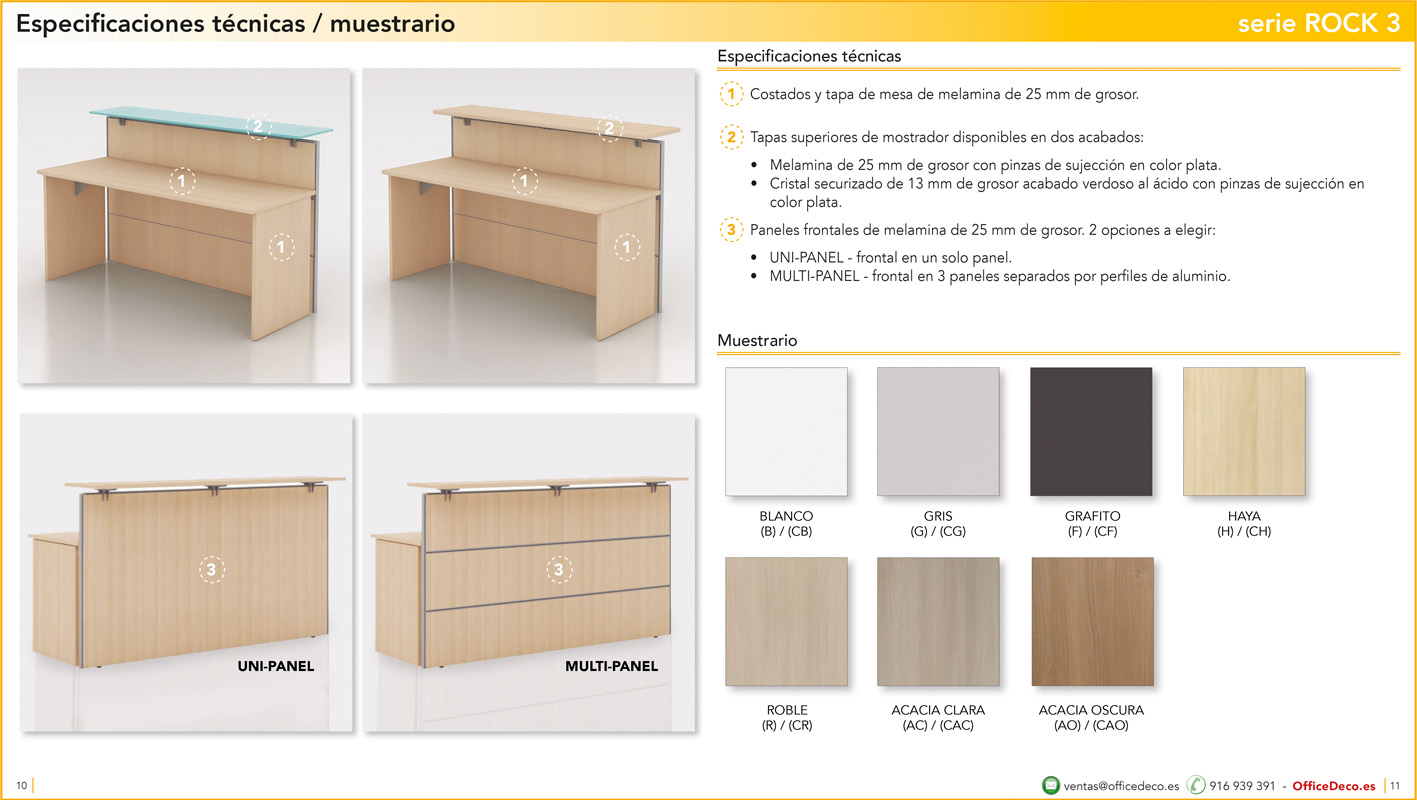 recepcionesrock5 | OfficeDeco mostradores y recepciones serie Rock