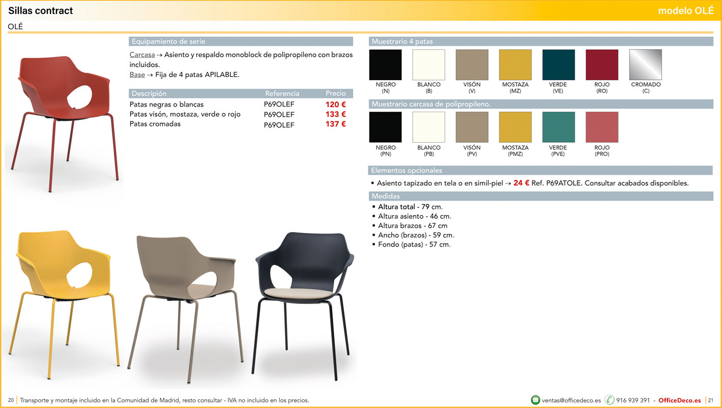 sillascontract10 | OfficeDeco Sillas de oficina Contract
