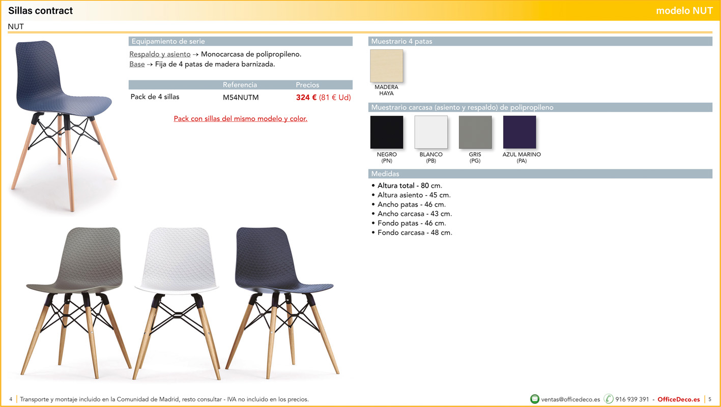 sillascontract2 | OfficeDeco Sillas de oficina Contract