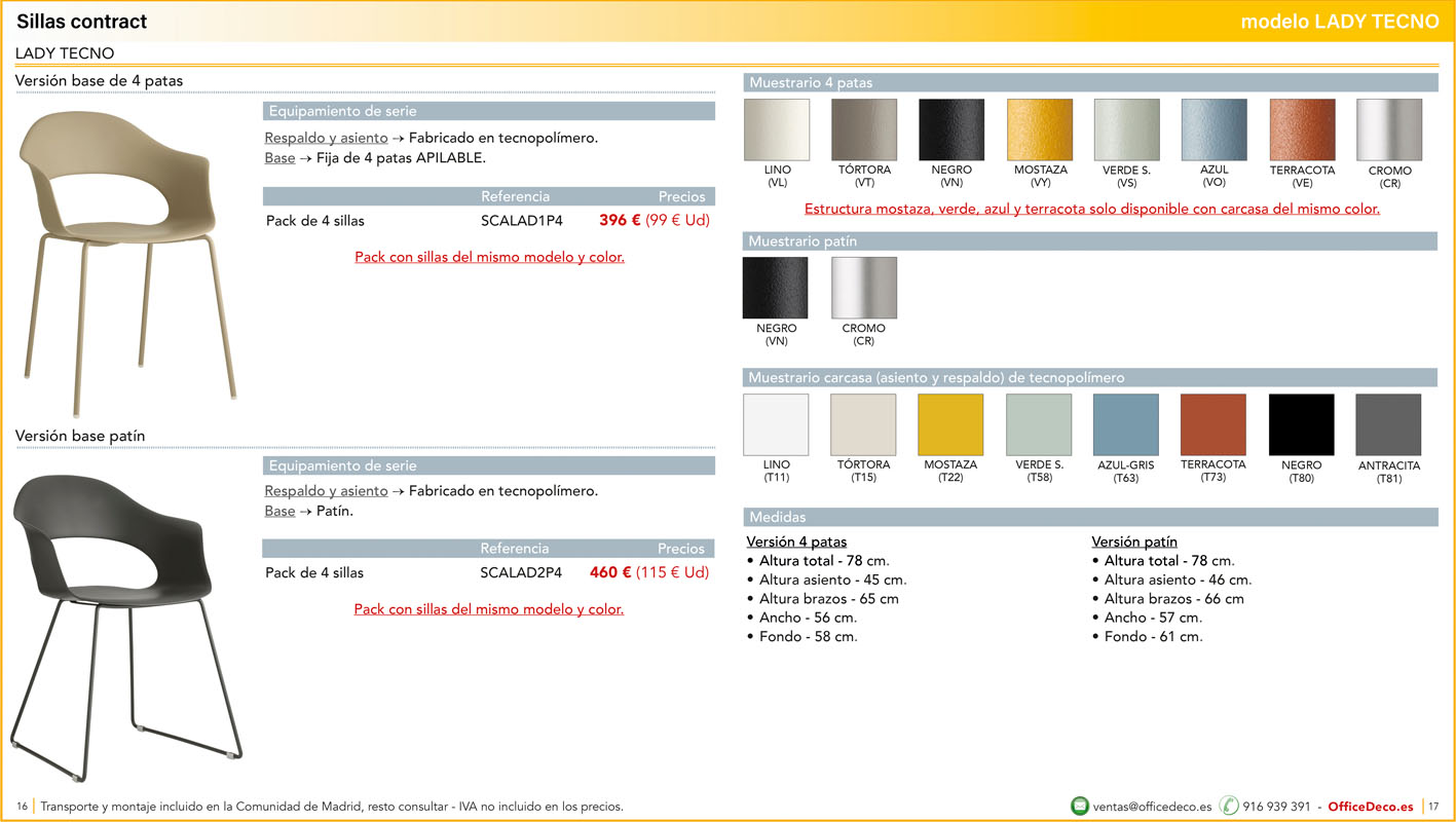 sillascontract8 | OfficeDeco Sillas de oficina Contract