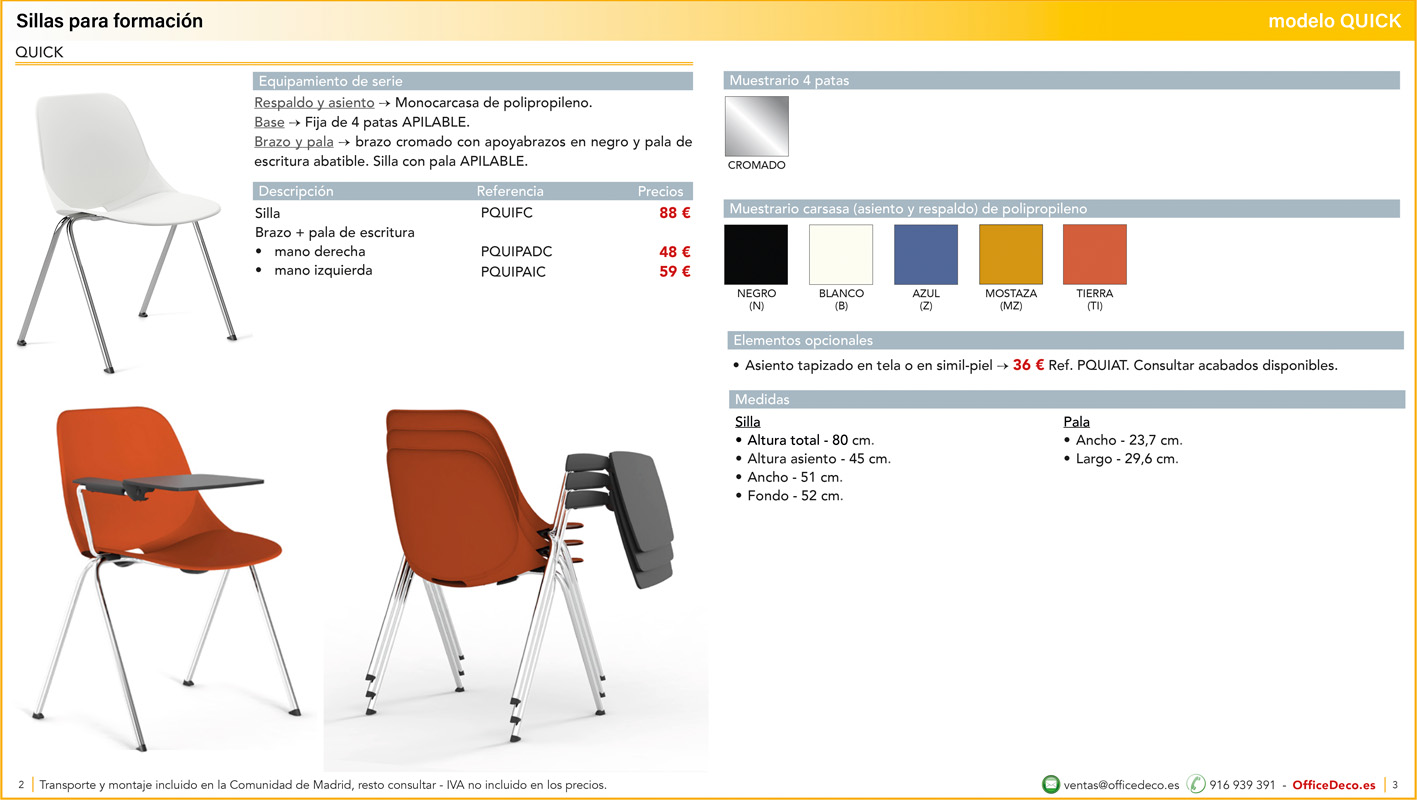 silleriaformacion1 | OfficeDeco sillas formación