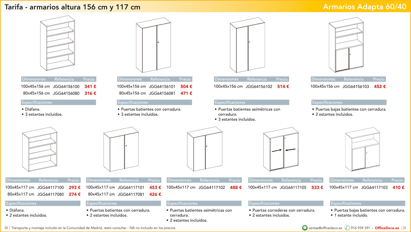 armarios604010 | OfficeDeco Armarios 60-40