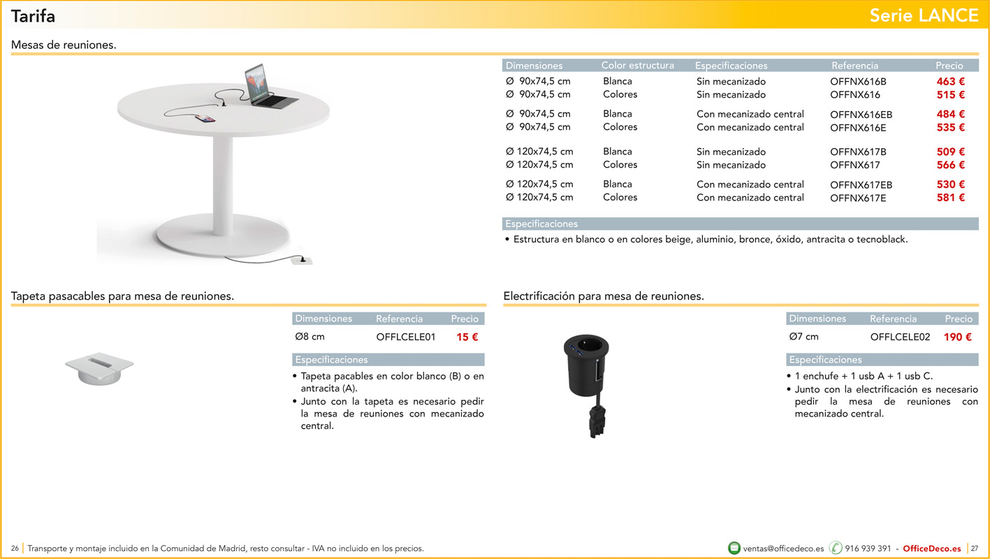 direccionlance13 | OfficeDeco muebles de dirección serie Lance